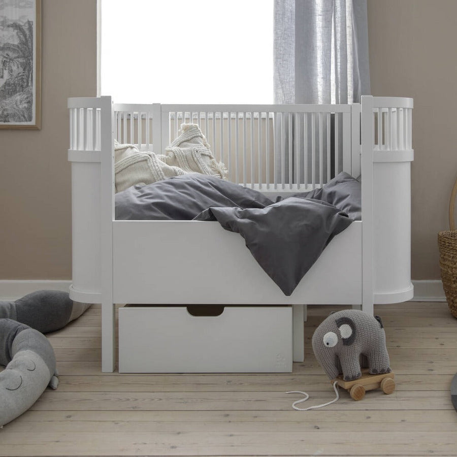 White Baby & Junior Cot Bed by Sebra