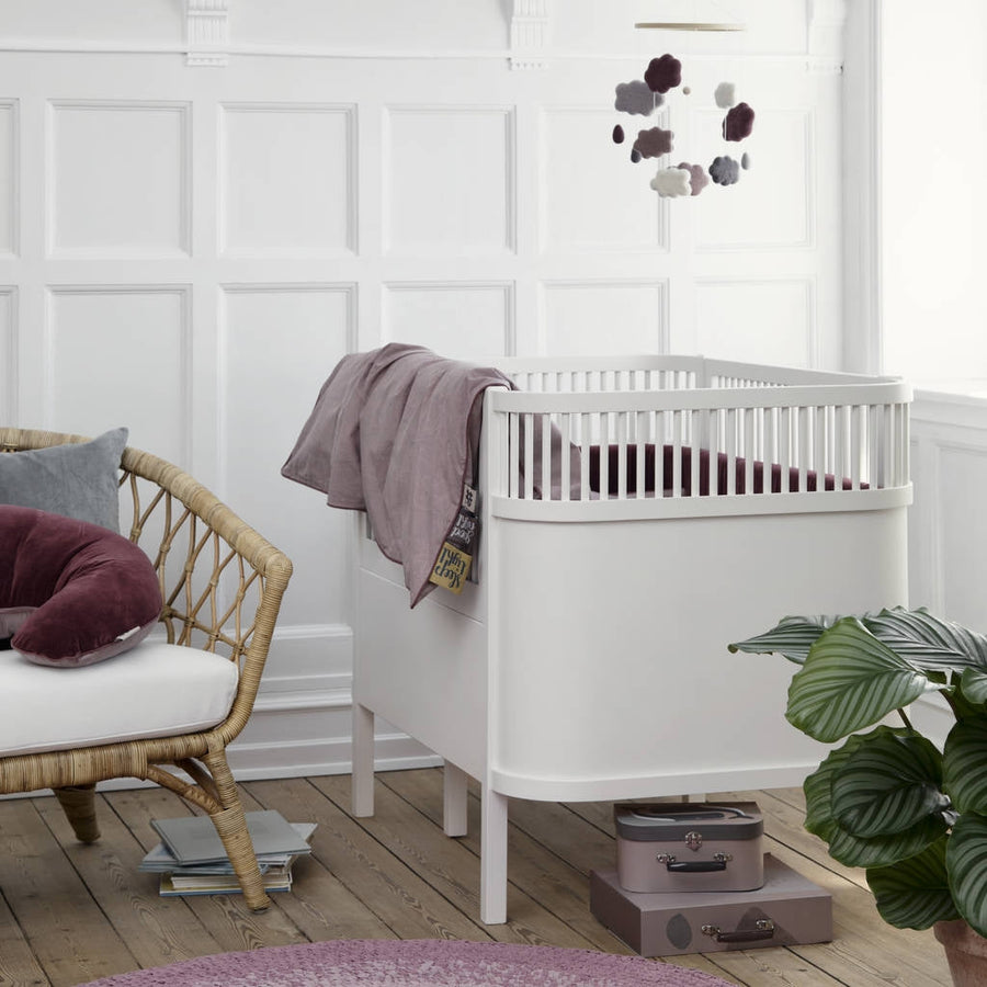 White Baby & Junior Cot Bed by Sebra