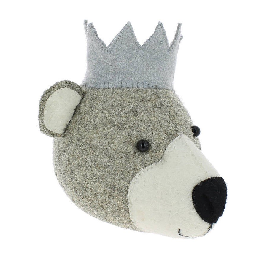 Party Bear Felt Wall Head