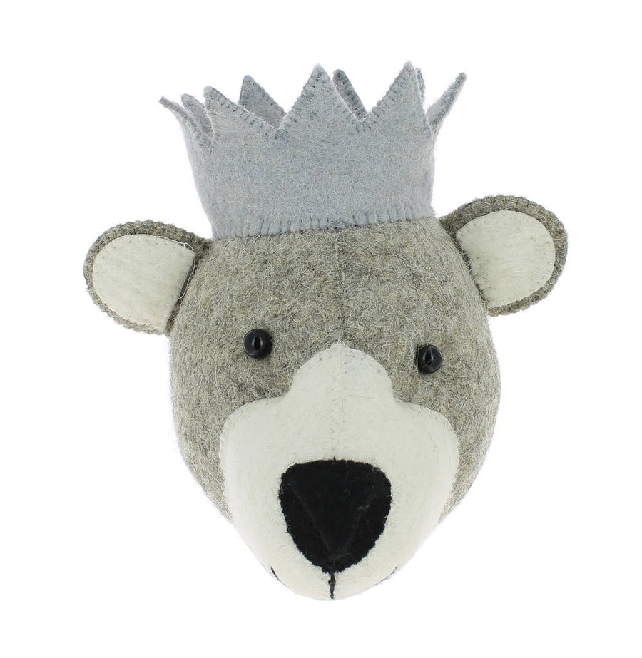 Party Bear Felt Wall Head