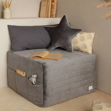 Sleepover Mattress in Slate Grey by Nobodinoz PRE-ORDER