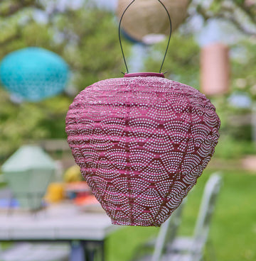 Moroccan Solar Lantern - Purple Balloon