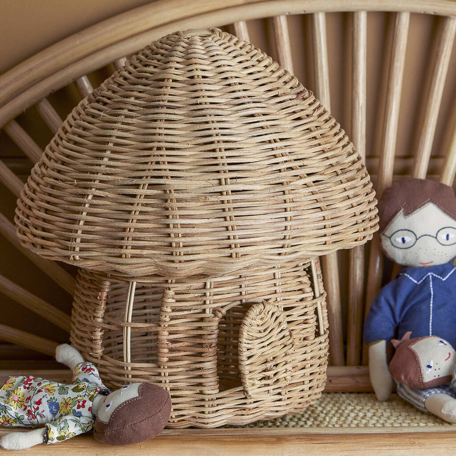 Rattan Toadstool Fairy House