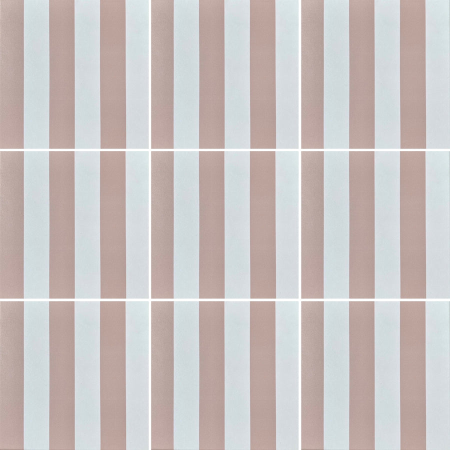 Pink stripe - Porcelain tile