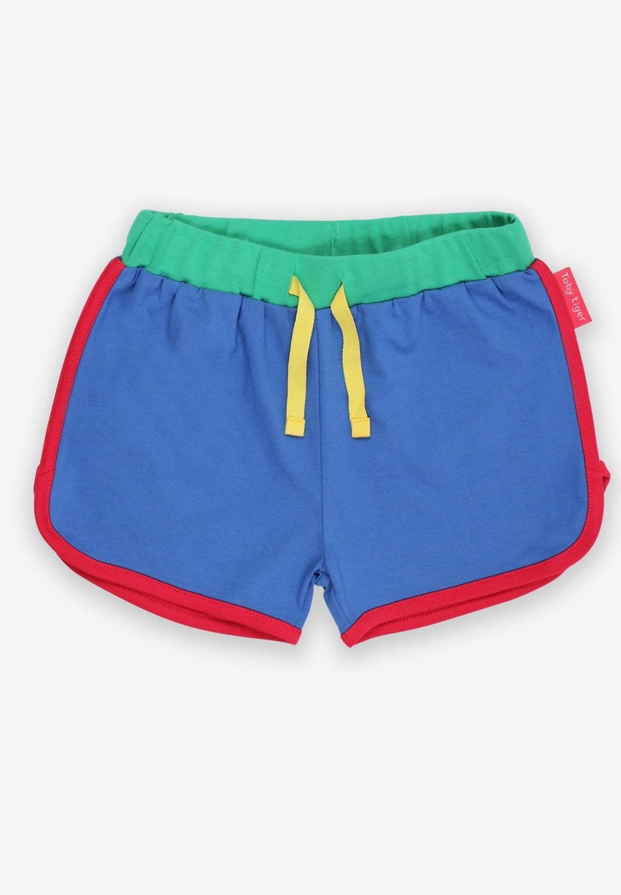 Jogging Shorts aus Bio Baumwolle in Blau