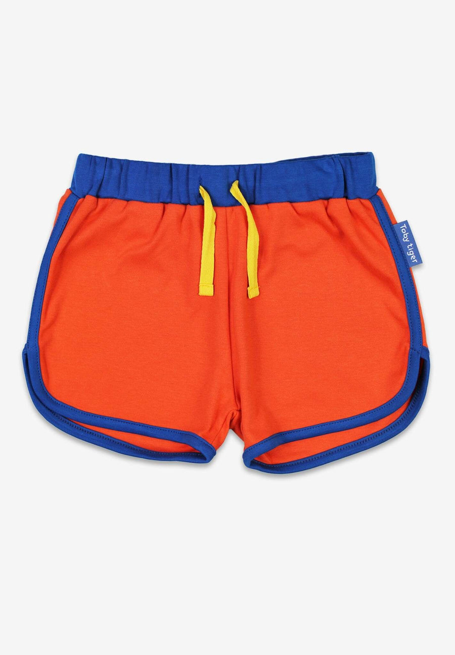 Jogging Shorts aus Bio Baumwolle in Orange