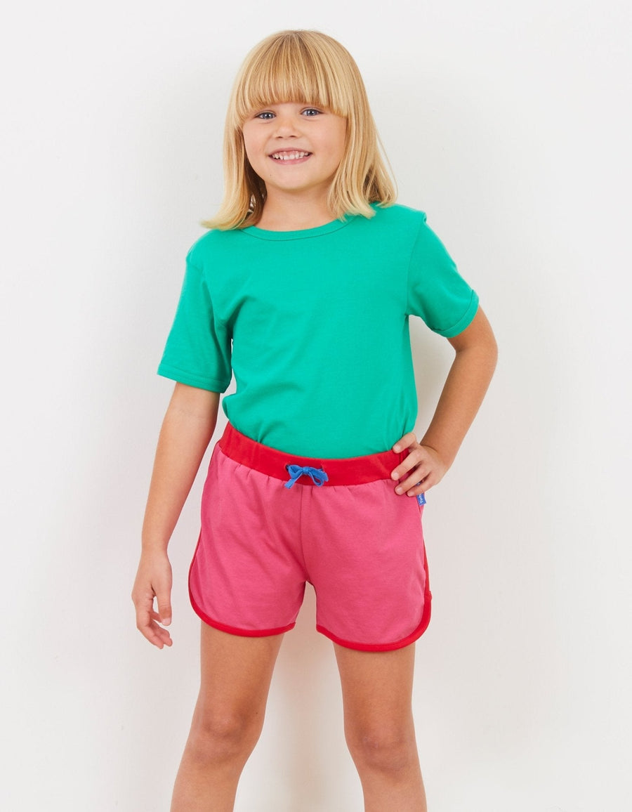 Jogging Shorts aus Bio Baumwolle in Pink