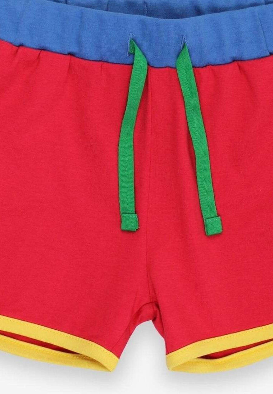 Jogging Shorts aus Bio Baumwolle in Rot