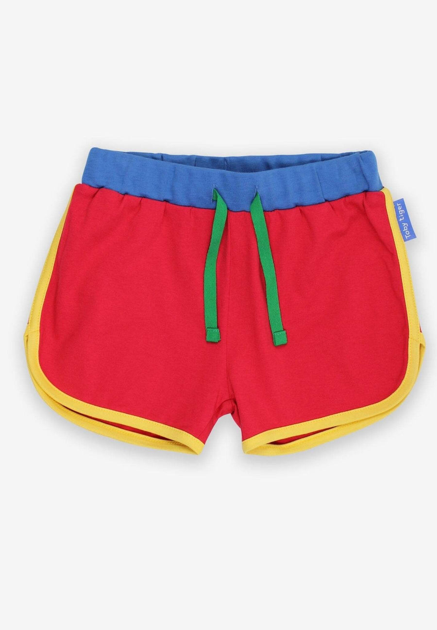 Jogging Shorts aus Bio Baumwolle in Rot