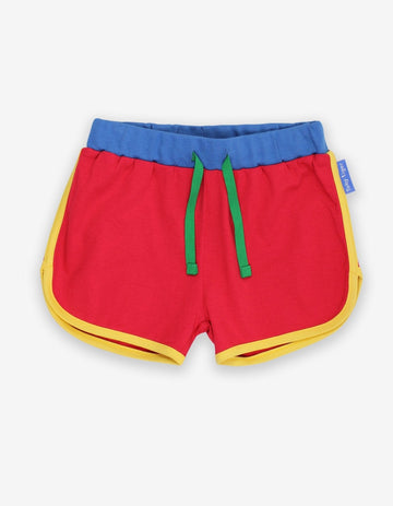 Jogging Shorts aus Bio Baumwolle in Rot