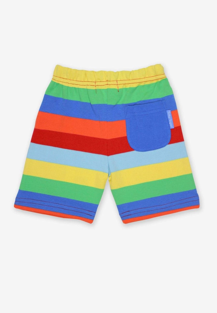 Shorts aus Bio Baumwolle, bunt gestreift