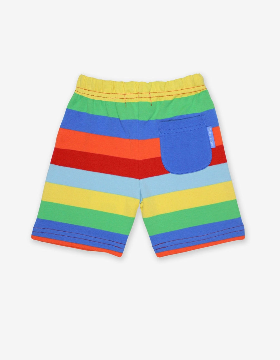 Shorts aus Bio Baumwolle, bunt gestreift