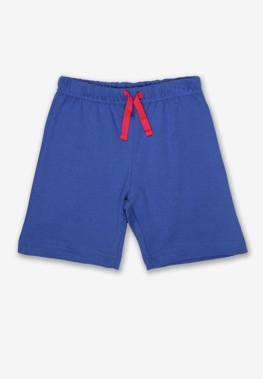 Shorts aus Bio Baumwolle in Blau