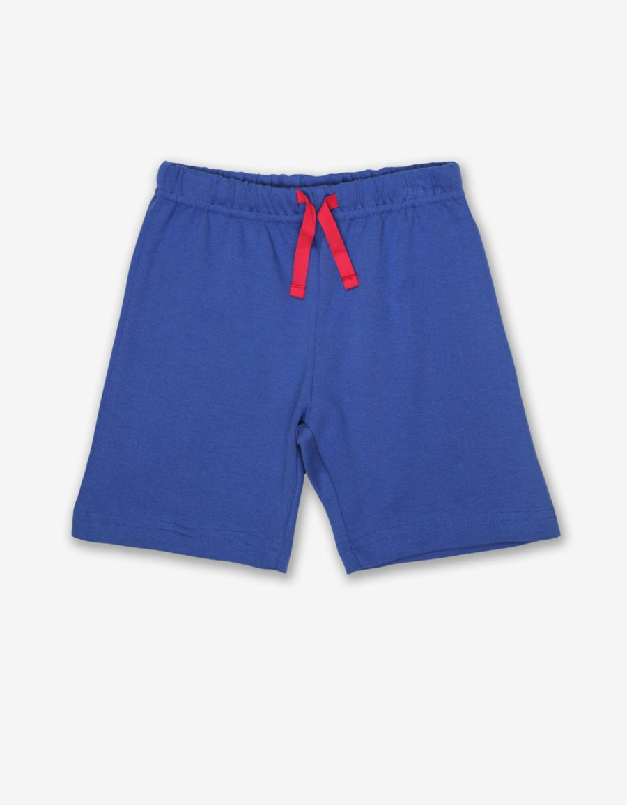 Shorts aus Bio Baumwolle in Blau