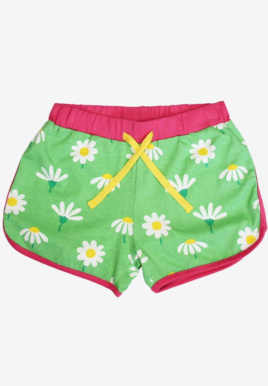 Bio-Laufshorts mit Gänseblümchen-Print