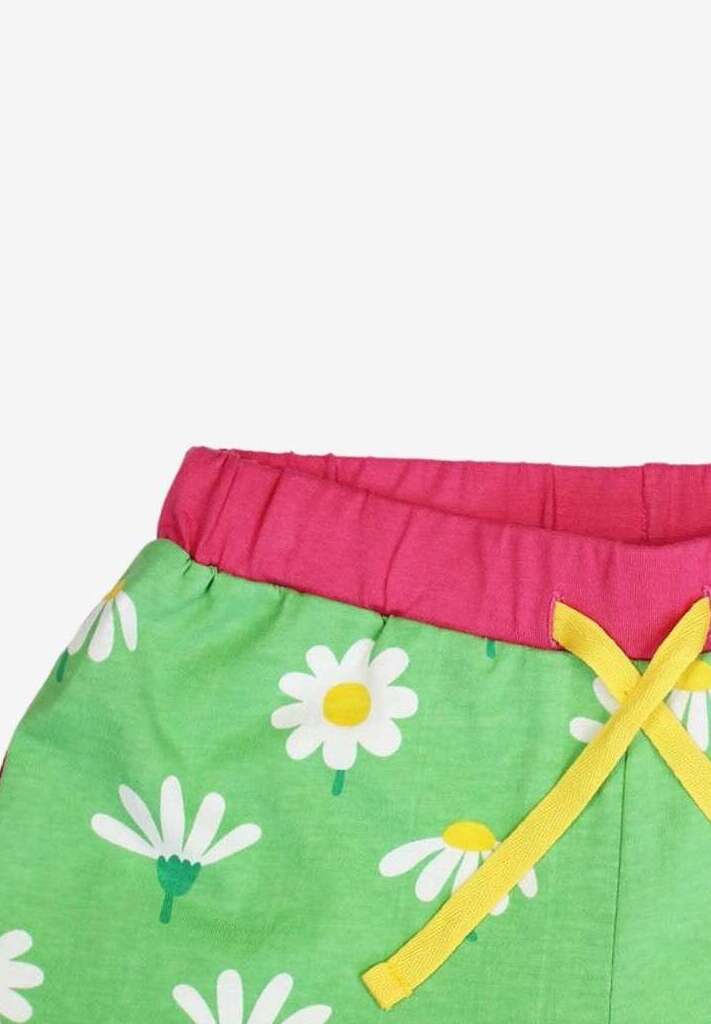 Bio-Laufshorts mit Gänseblümchen-Print