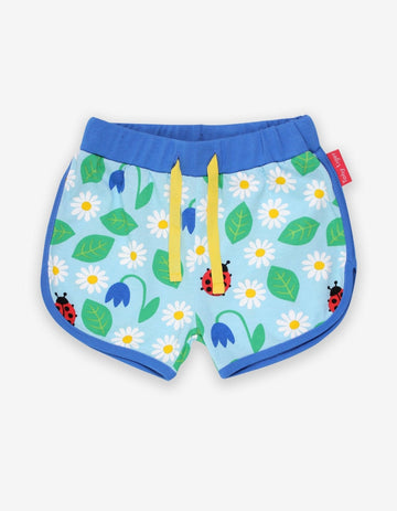 Jogging Shorts aus Bio Baumwolle mit Marienkäfer Print