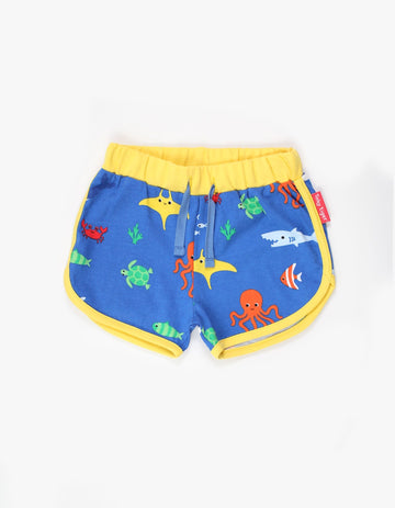 Bio Laufshorts mit Sealife-Applikation