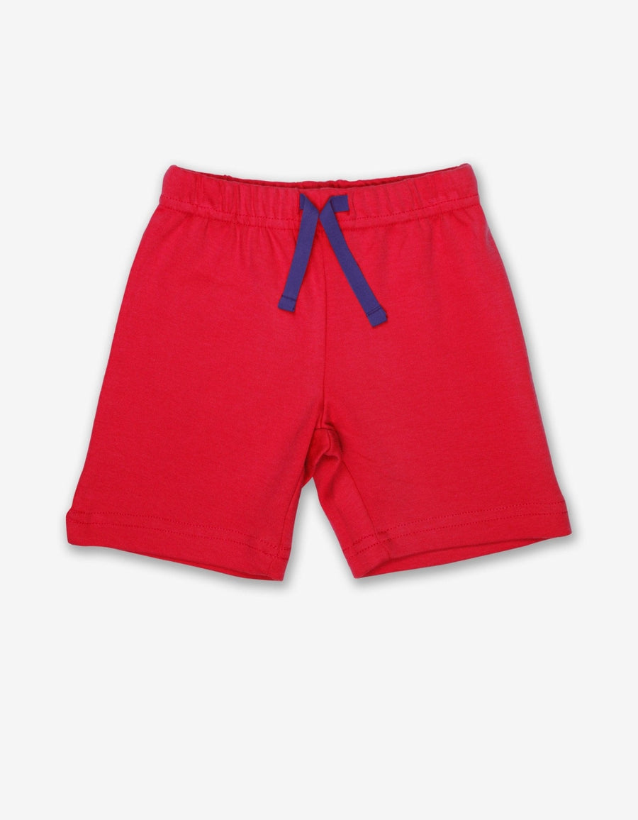 Shorts aus Bio Baumwolle in Rot