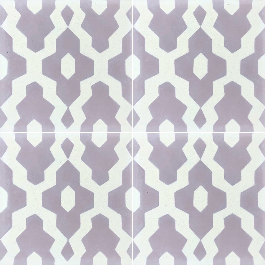 Souk cement tile- Mauve