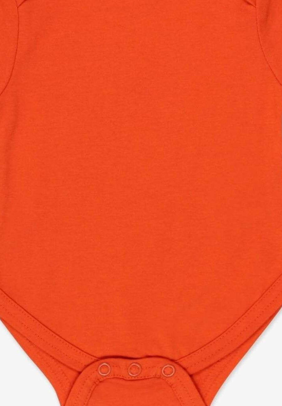 Baby Body aus Bio Baumwolle in Orange, unifarben