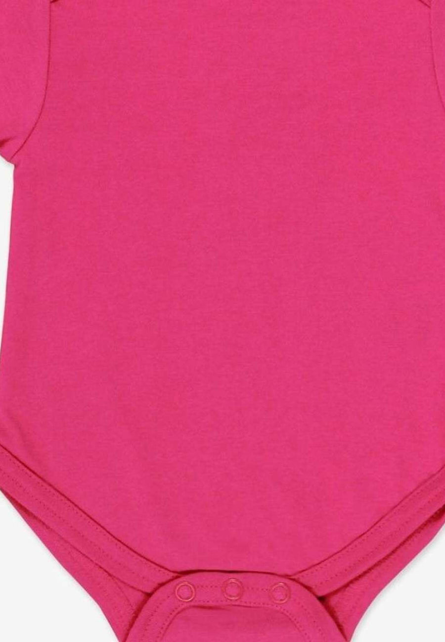 Baby Body aus Bio Baumwolle in Pink, unifarben