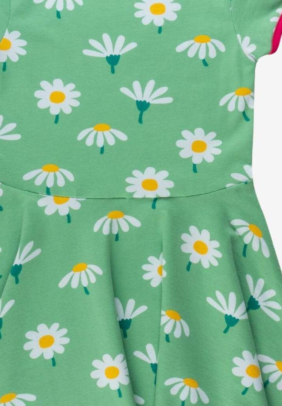 Kleid, kurze Ärmel, Bio Baumwolle mit Gänseblümchen-Print