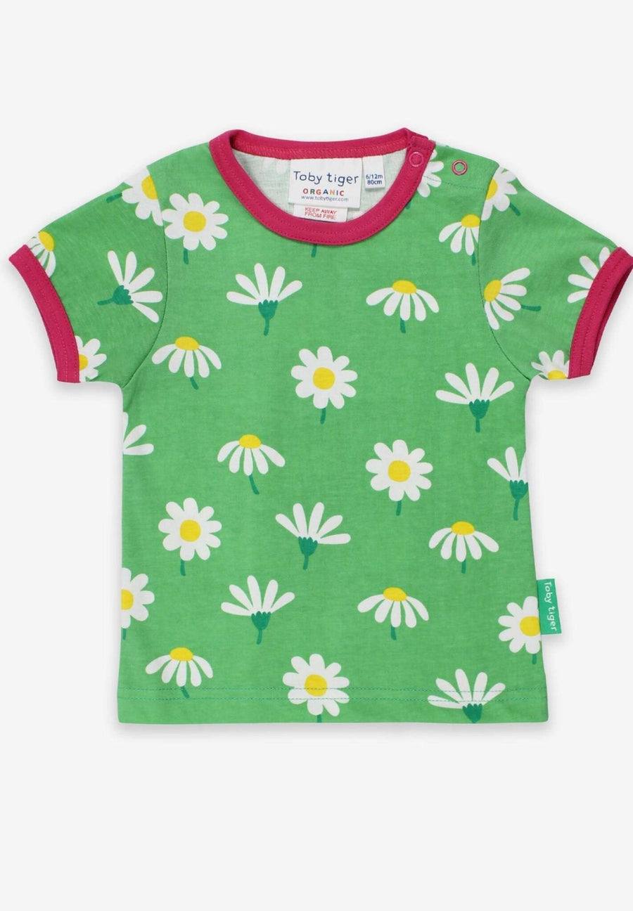 T-Shirt mit Gänseblümchen Print