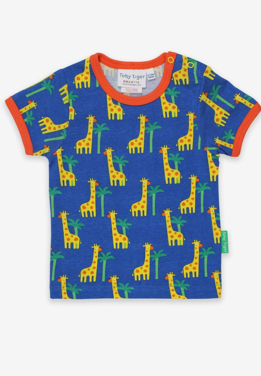 T-Shirt, Giraffe Print, Bio-Baumwolle