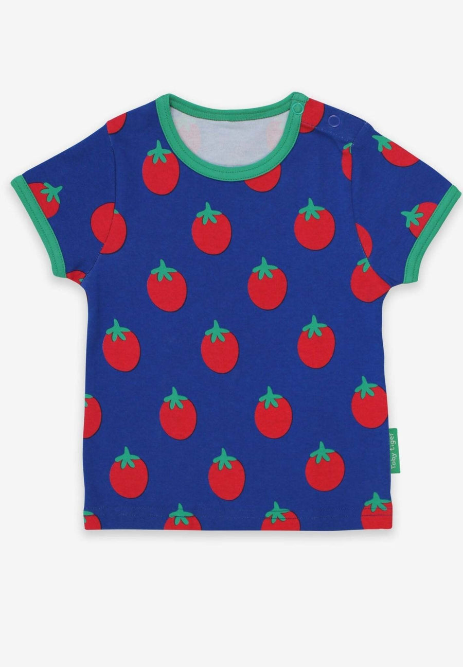 T-Shirt , Tomaten Print, Bio Baumwolle