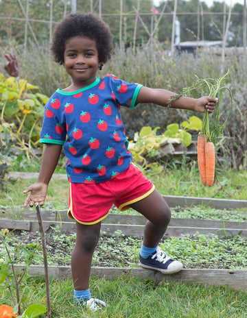 T-Shirt , Tomaten Print, Bio Baumwolle