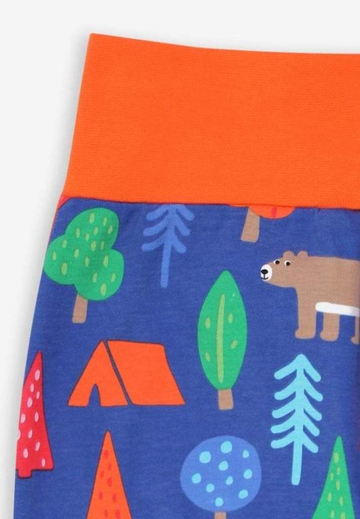 Baby Hose aus Bio Baumwolle mit Camping Bären Print