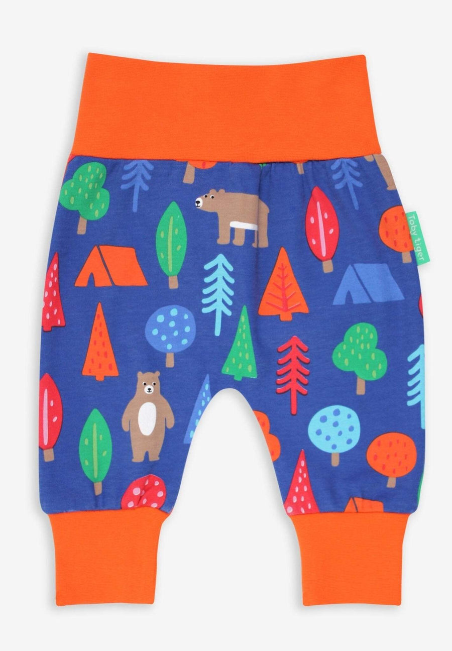 Baby Hose aus Bio Baumwolle mit Camping Bären Print