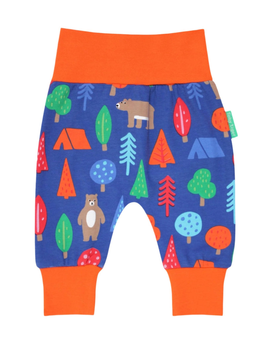 Baby Hose aus Bio Baumwolle mit Camping Bären Print