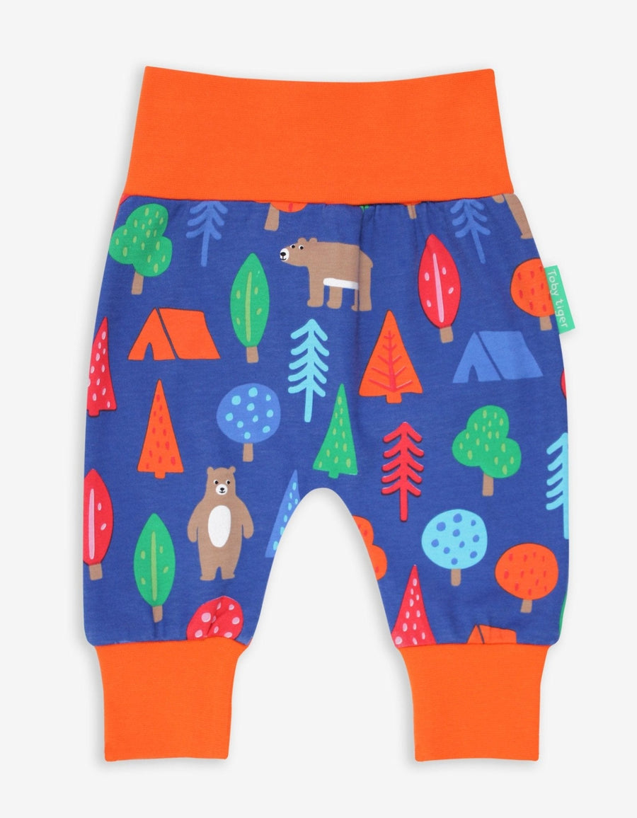 Baby Hose aus Bio Baumwolle mit Camping Bären Print