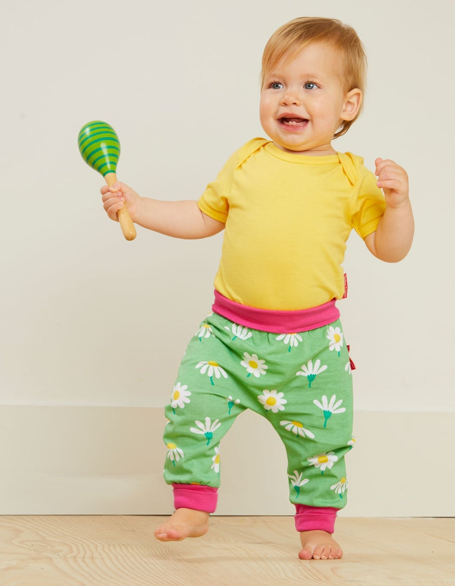 Babyhose, Gänseblümchen-Applikation, Bio Baumwolle