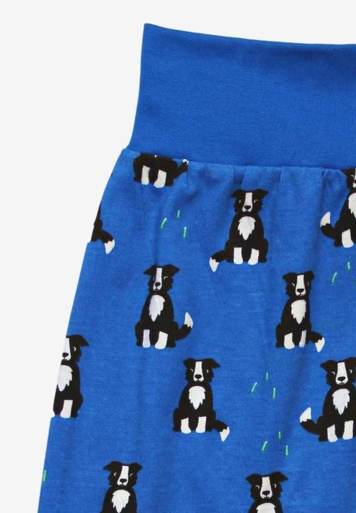 Bio Baumwoll-"Yoga Pants" mit Hunde Aufdruck