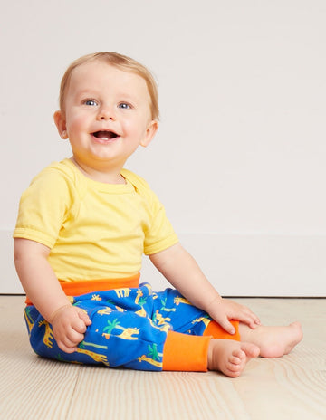 Babyhose, Giraffen-Applikation, Bio Baumwolle