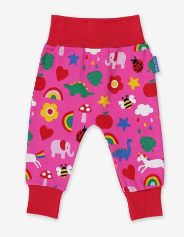 Babyhose mit farbenfrohem Print aus Bio Baumwolle