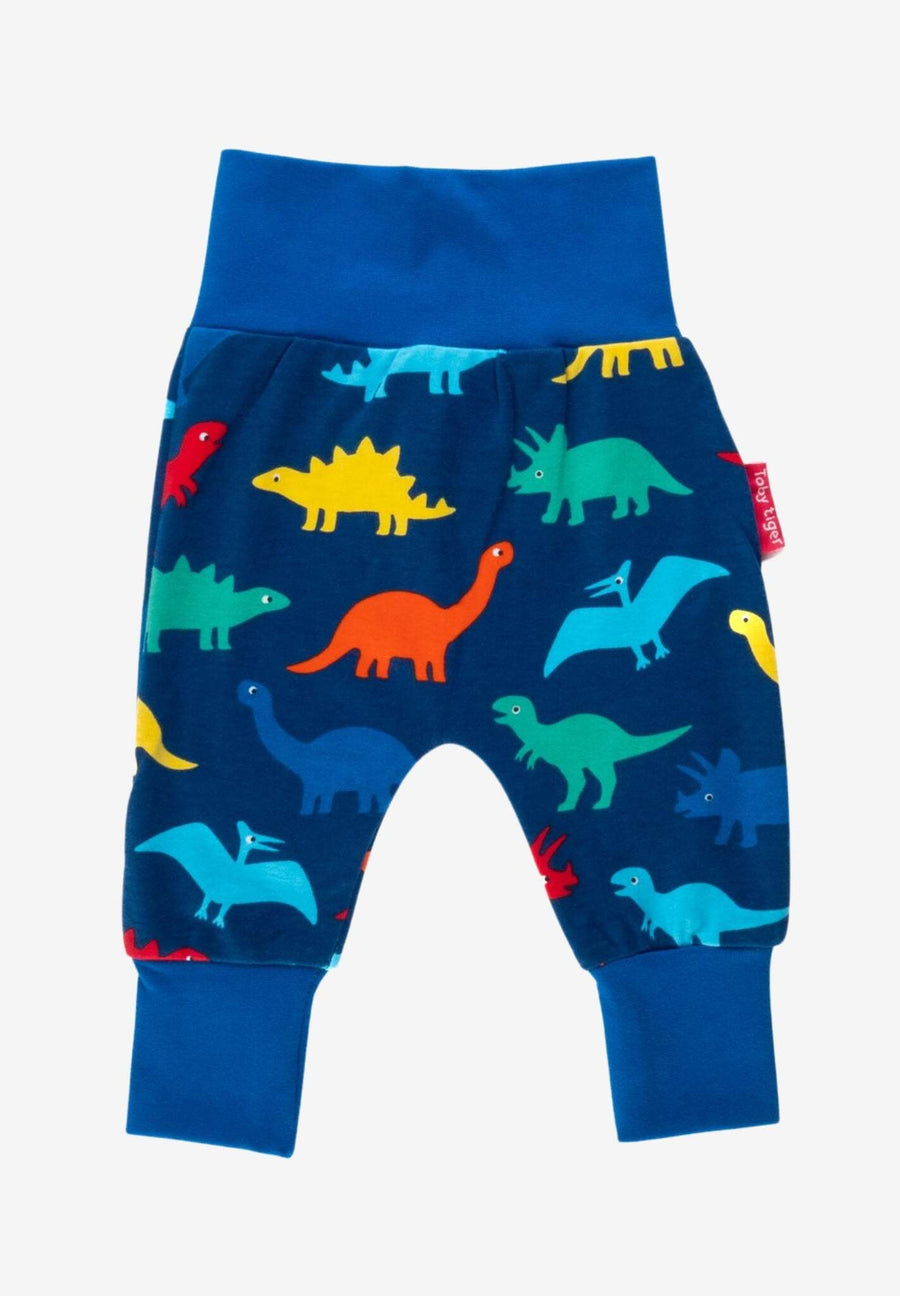 Bio "Baumwoll-Yoga Pants" mit buntem Regenbogen Dinosaurier Aufdruck