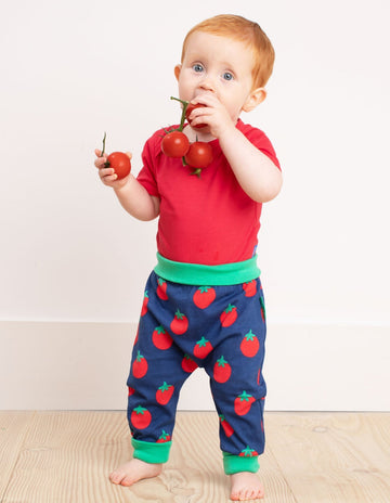 Babyhose, Tomaten-Applikation, Bio Baumwolle