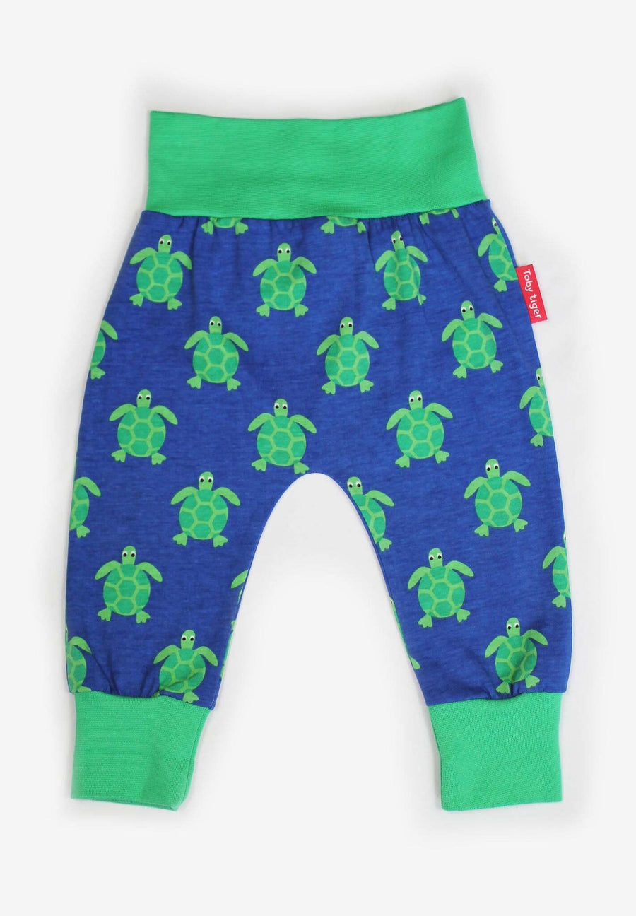 Babyhose, Schildkröten-Applikation, Bio Baumwolle