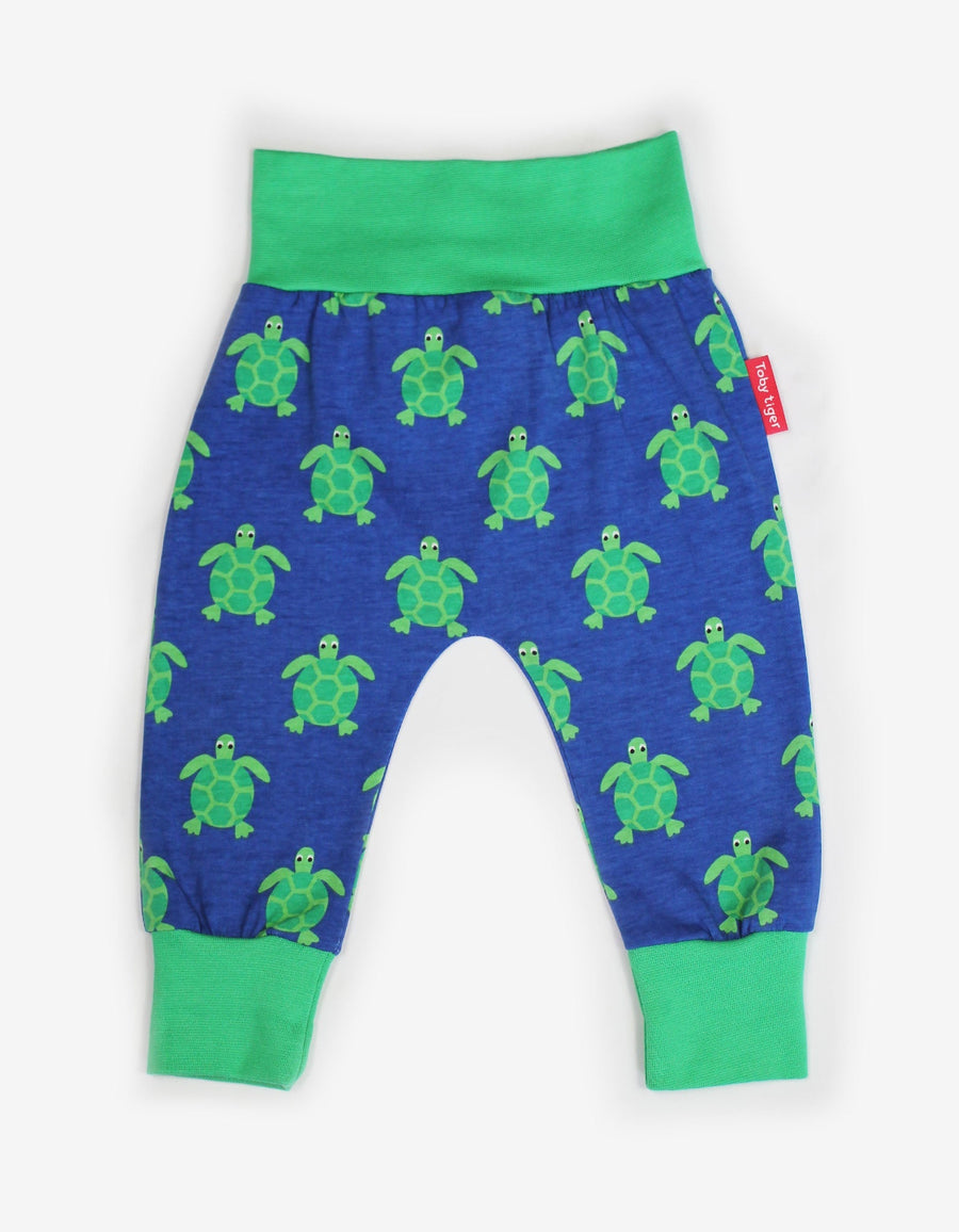 Babyhose, Schildkröten-Applikation, Bio Baumwolle