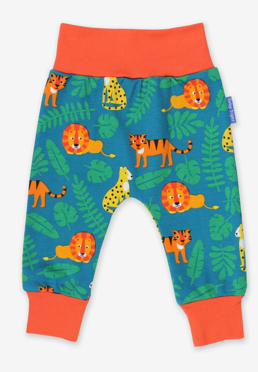 Babyhose mit Raubkatzen Print aus Bio Baumwolle