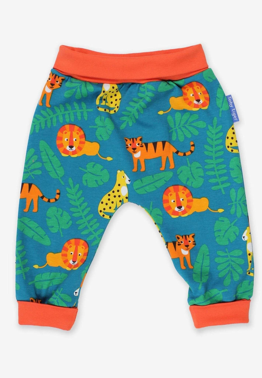 Babyhose mit Raubkatzen Print aus Bio Baumwolle