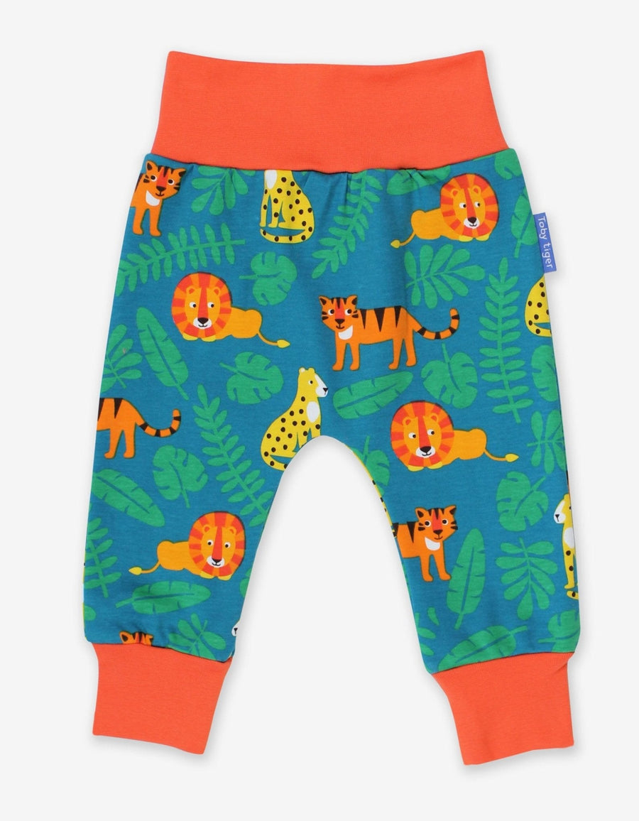 Babyhose mit Raubkatzen Print aus Bio Baumwolle