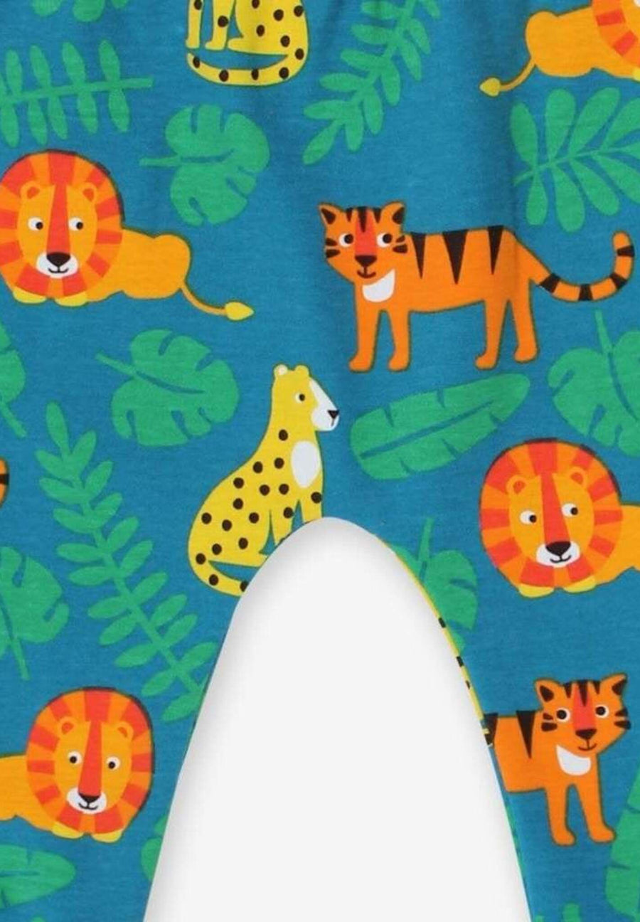 Babyhose mit Raubkatzen Print aus Bio Baumwolle