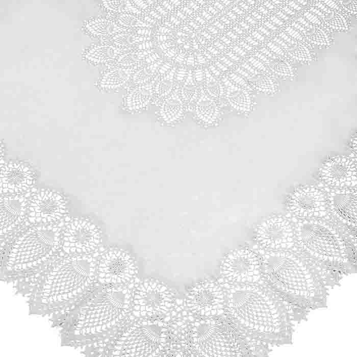 Tuscany Bistro Lace Vinyl Tablecloth / Off White