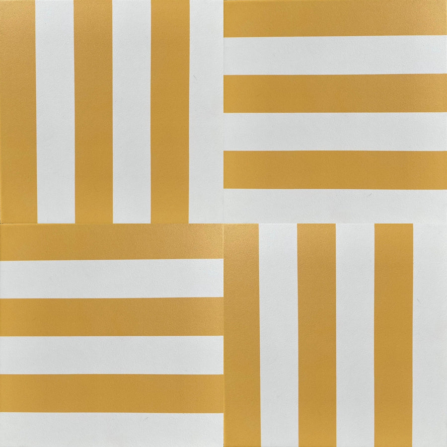 Yellow stripes - Porcelain tile