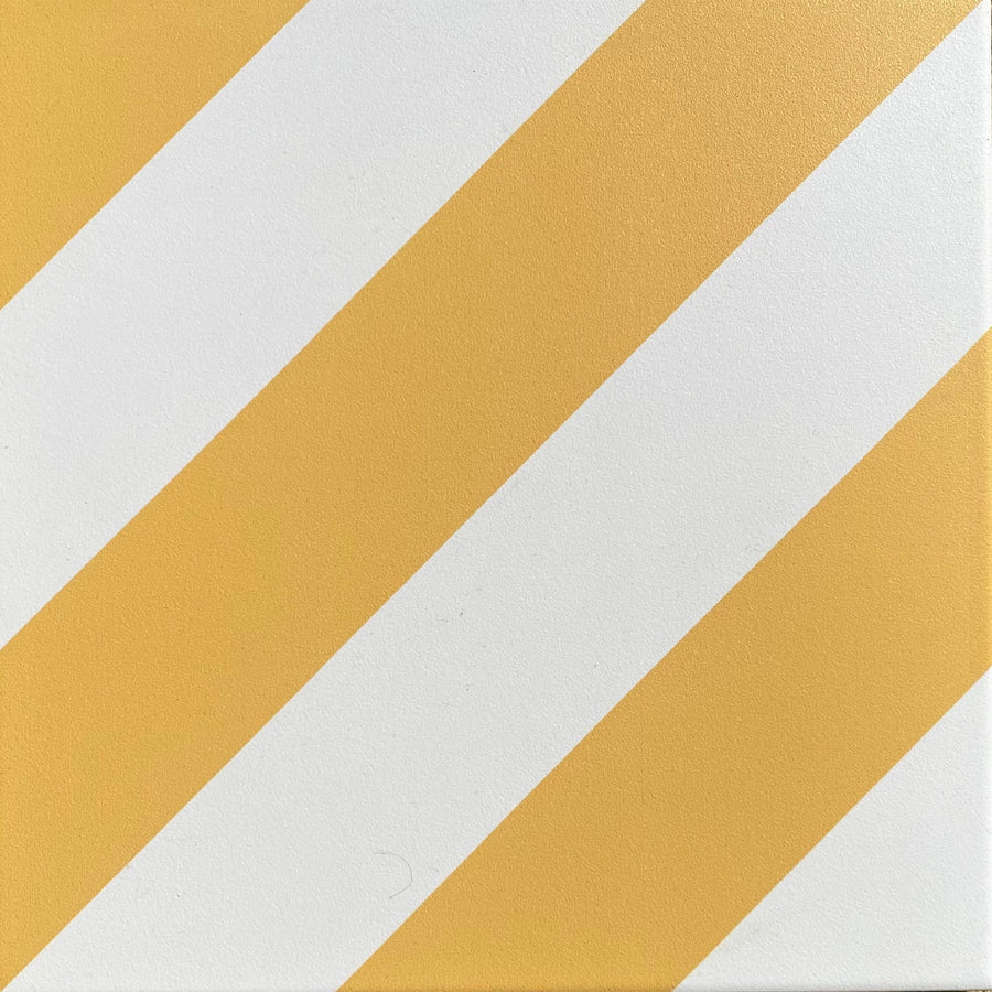 CHEVRON stripe porcelain tile- Yellow